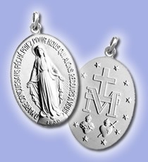 Wundertätige Medaille versilbert klein (10 Stk. 15.-- Euro)